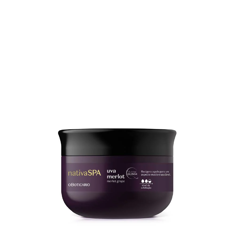 Exfoliante corporal nativo Spa Grape Merlot 180 g - O Boticário - Skin Experts Pamplona
