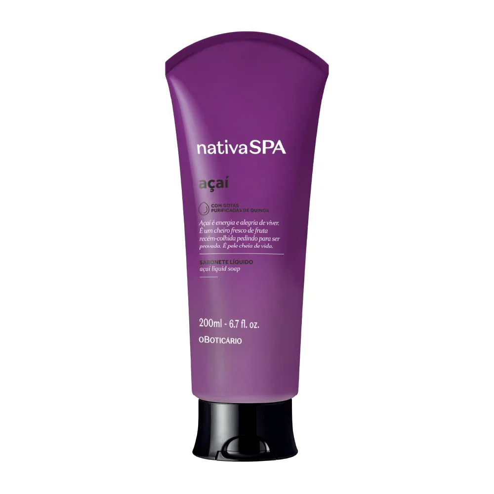 Jabón líquido nativo Spa Acai, 200 ml O Boticário - Comprar en Skin Experts Pamplona