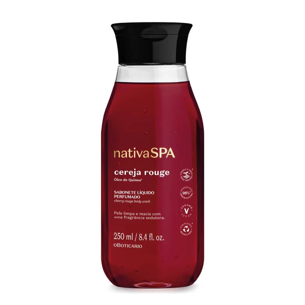 Jabón líquido perfumado Native Spa Cherry Rouge 250 ml O Boticário - Comprar en Skin Experts Pamplona